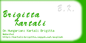 brigitta kartali business card